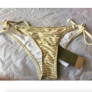 NWT Reef Metallic Print Bikini Bottom XS‎